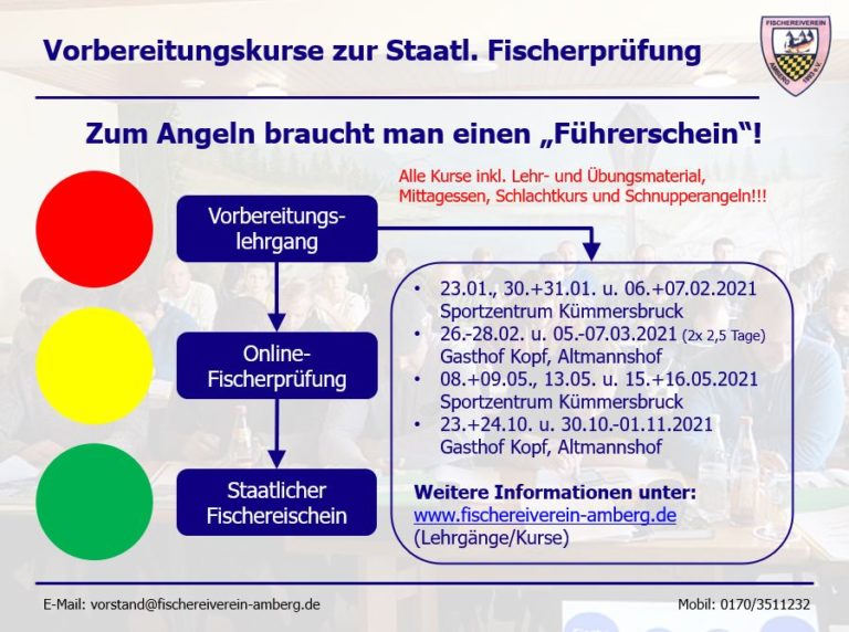 Fischerei-Verein Amberg 1893 e.V. | Neue Vorbereitungskurse zur ...
